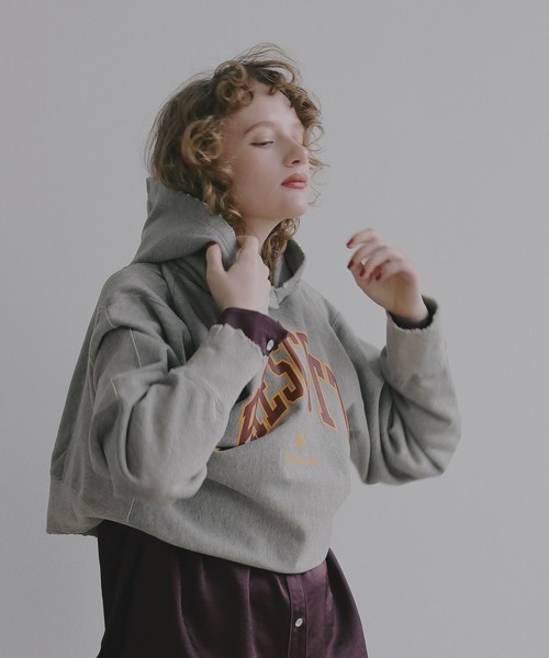 BAYFLOW（ベイフロー）の「【EF(エフ)】裏毛フーディー（WOMEN）（パーカー・レディース・ライトグレー/ナチュラル・FREE）」の14枚目の写真