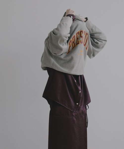 BAYFLOW（ベイフロー）の「【EF(エフ)】裏毛フーディー（WOMEN）（パーカー・レディース・ライトグレー/ナチュラル・FREE）」の15枚目の写真