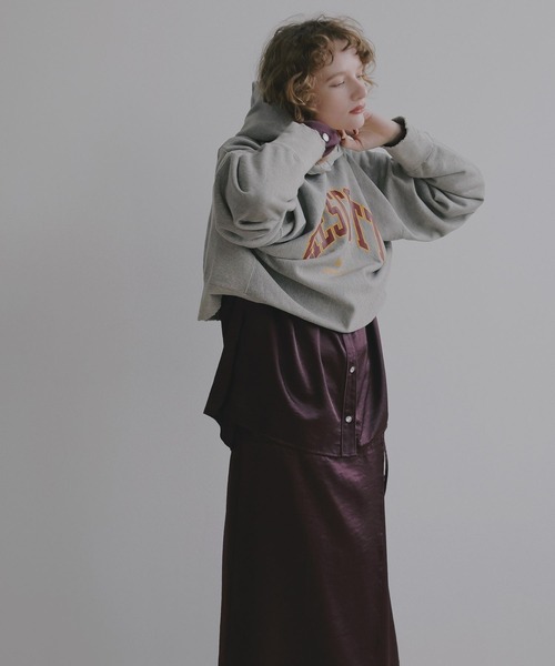 BAYFLOW（ベイフロー）の「【EF(エフ)】裏毛フーディー（WOMEN）（パーカー・レディース・ライトグレー/ナチュラル・FREE）」の16枚目の写真