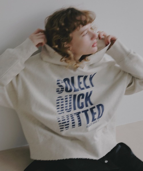 BAYFLOW（ベイフロー）の「【EF(エフ)】裏毛フーディー（WOMEN）（パーカー・レディース・ライトグレー/ナチュラル・FREE）」の19枚目の写真