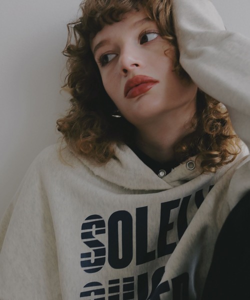 BAYFLOW（ベイフロー）の「【EF(エフ)】裏毛フーディー（WOMEN）（パーカー・レディース・ライトグレー/ナチュラル・FREE）」の20枚目の写真