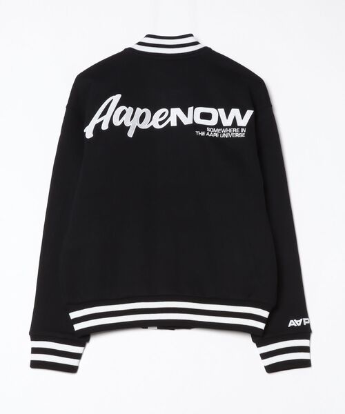 美品 AAPE NOW SWEAT VARSITY JACKET AAPE NOW SWEAT VARSITY JACKET | AAPE.JP