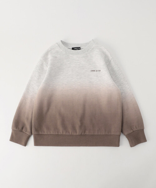 COMME CA ISM（コムサイズム）の「グラデーショントレーナー（スウェット・キッズ・ブラック/ブラウン・140cm/130cm/120cm/110cm/100cm/150cm）」の2枚目の写真