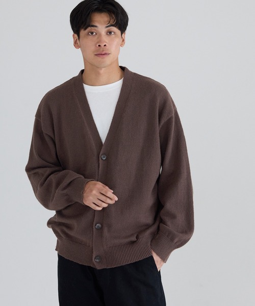 coca（coca）（コカ）の「ウールタッチニットカーディガン（カーディガン/ボレロ・メンズ・ブラウン/ブラック・L/M/XL）」の4枚目の写真