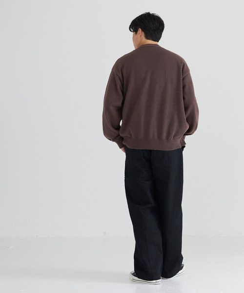 coca（coca）（コカ）の「ウールタッチニットカーディガン（カーディガン/ボレロ・メンズ・ブラウン/ブラック・L/M/XL）」の5枚目の写真