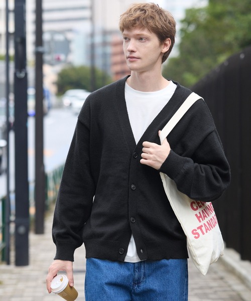 coca（coca）（コカ）の「ウールタッチニットカーディガン（カーディガン/ボレロ・メンズ・ブラウン/ブラック・L/M/XL）」の9枚目の写真