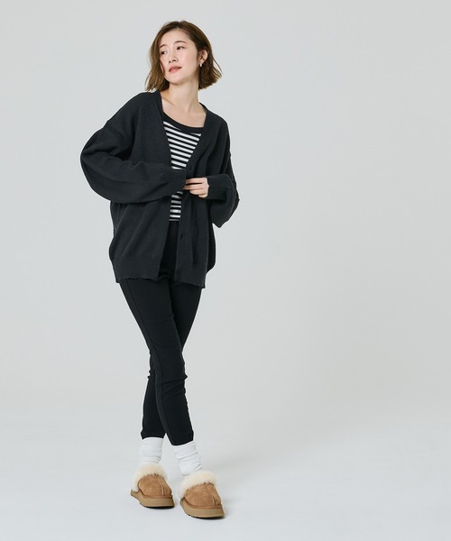 coca（coca）（コカ）の「ウールタッチニットカーディガン（カーディガン/ボレロ・メンズ・ブラウン/ブラック・L/M/XL）」の12枚目の写真