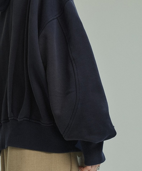 PUBLIC TOKYO（パブリックトウキョウ）の「【完売間近】極 オーバーサイズバルーンフーディ（パーカー・レディース・ネイビー・FREE）」の12枚目の写真