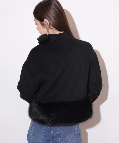 Rirandture（リランドチュール）の「リボンネックファーリバーコート（ダウンジャケット/コート・レディース・ベージュ系その他/ブラック・1/2）」の17枚目の写真