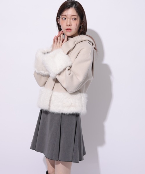 Rirandture（リランドチュール）の「リボンネックファーリバーコート