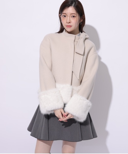 Rirandture（リランドチュール）の「リボンネックファーリバーコート