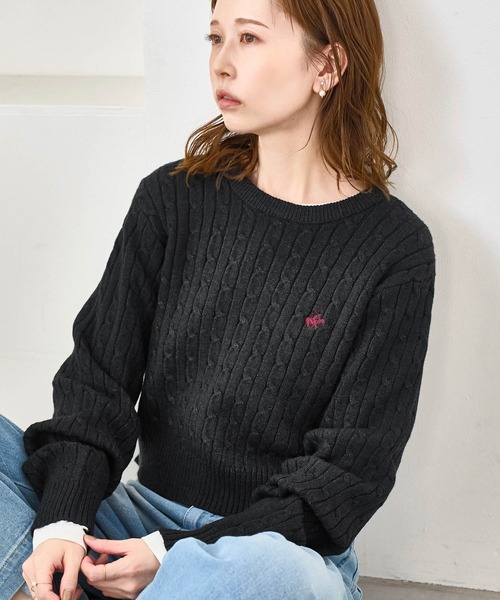 heather - Heather ヘザー ハーフジップ クロップド ニット セーター sizeF/白 ◇□ レディースの通販 by ラクマ店  ブランドリユースABJ｜ヘザーならラクマ 新品未使用POLO Heatherケーブルニット クロップドセーター