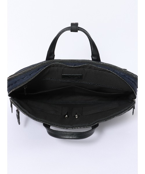 SUIT SQUARE（スーツスクエア）の「2WAYブリーフケース ナイロン×レザー（ビジネスバッグ・メンズ・ブラック/ネイビー・F）」の14枚目の写真