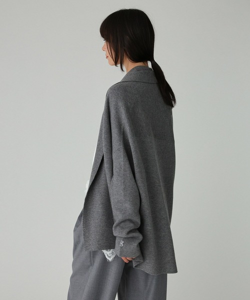 BABYLONE（バビロン）の「ショートドレープガウン（カーディガン/ボレロ・レディース・ネイビー/グレー/オフホワイト・フリー）」の7枚目の写真