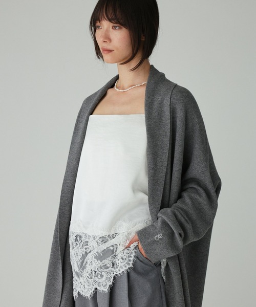 BABYLONE（バビロン）の「ショートドレープガウン（カーディガン/ボレロ・レディース・ネイビー/グレー/オフホワイト・フリー）」の5枚目の写真