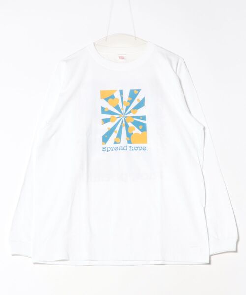 ARCHIVER(アーカイバ)の「【RES】【Spread Love】オリジナルプリント L/S T(Tシャツ/カットソー・レディース・ブラック/ホワイト・MEDIUM)」の1枚目の写真