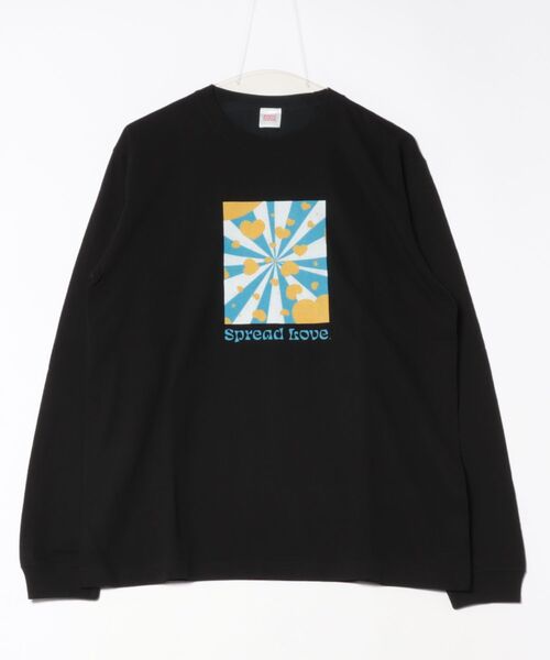 ARCHIVER(アーカイバ)の「【RES】【Spread Love】オリジナルプリント L/S T(Tシャツ/カットソー・レディース・ブラック/ホワイト・MEDIUM)」の2枚目の写真