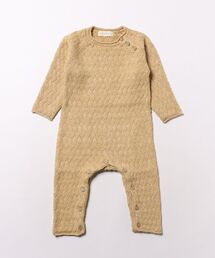 Quincy Mae（クインシーメイ）の「【RES】【Quincy Mae】COZY HEATHERED KNIT JUMPSUIT | HONEY（その他ベビーウェア）」