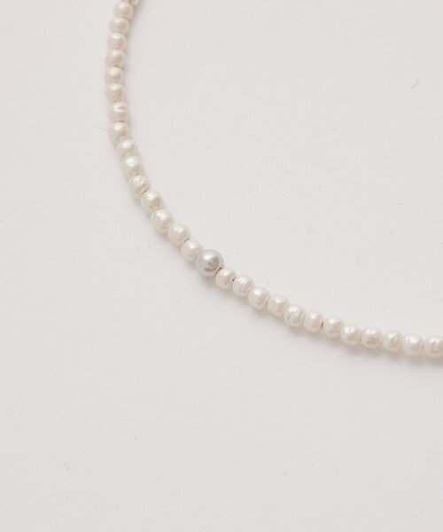 mystic（ミスティック）の「ガラスパールネックレス（リング・レディース・シルバー・ONE SIZE）」の4枚目の写真