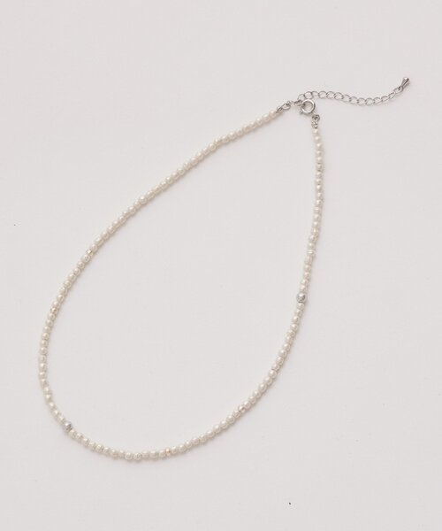 mystic（ミスティック）の「ガラスパールネックレス（リング・レディース・シルバー・ONE SIZE）」の5枚目の写真