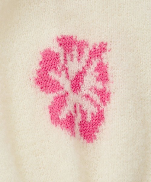 Candy Stripper（キャンディストリッパー）の「【HELLO KITTY】HIBISCUS KNIT プルオーバー（ニット/セーター・レディース・ブラック/アイボリー/レッド/ピンク・FREE）」の10枚目の写真