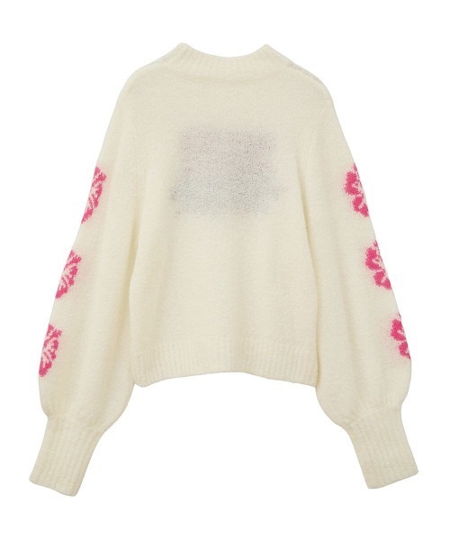 Candy Stripper（キャンディストリッパー）の「【HELLO KITTY】HIBISCUS KNIT プルオーバー（ニット/セーター・レディース・ブラック/アイボリー/レッド/ピンク・FREE）」の5枚目の写真