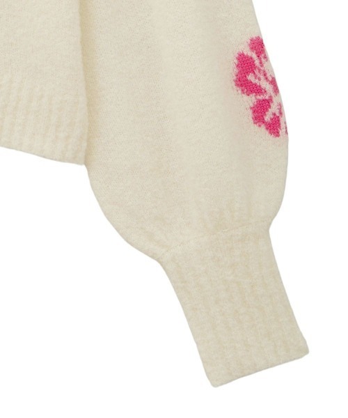 Candy Stripper（キャンディストリッパー）の「【HELLO KITTY】HIBISCUS KNIT プルオーバー（ニット/セーター・レディース・ブラック/アイボリー/レッド/ピンク・FREE）」の7枚目の写真