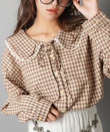 SPINNS | 長袖ブラウス/ギンガムチェック/NEO森ガール(シャツ/ブラウス)