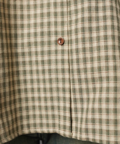 SPINNS(スピンズ)の「長袖ブラウス/ギンガムチェック/NEO森ガール(シャツ/ブラウス・レディース・ブラック/ブラウン/カーキ・ONESIZE)」の18枚目の写真