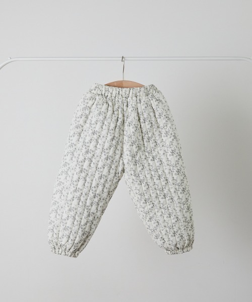リンクコーデ】キルティング花柄パンツ（その他パンツ）｜riziere
