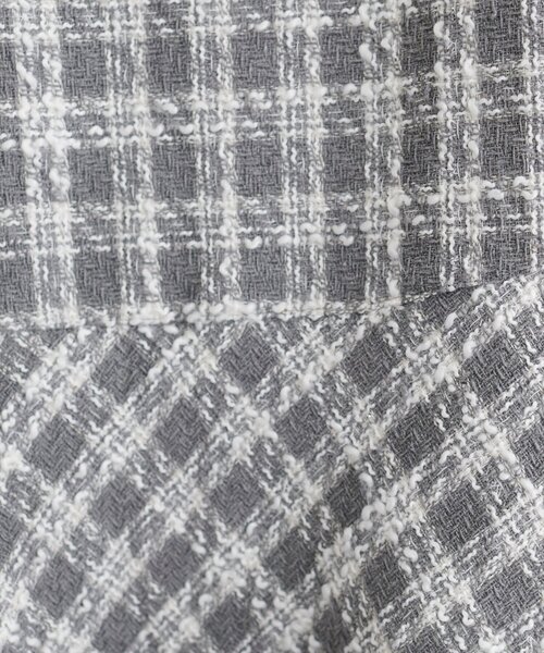 セール】〈canami〉ツイードチェックミニワンピース（ワンピース