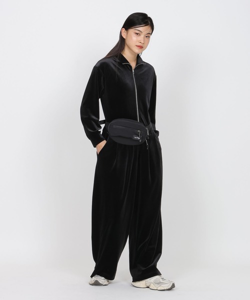 JEANASIS（ジーナシス）の「【Les Fleurs】ベロアジャンプスーツ/616799（つなぎ/オールインワン・レディース・ブラック/ブラウン・FREE）」の21枚目の写真