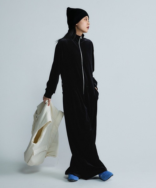 JEANASIS（ジーナシス）の「【Les Fleurs】ベロアジャンプスーツ/616799（つなぎ/オールインワン・レディース・ブラック/ブラウン・FREE）」の14枚目の写真