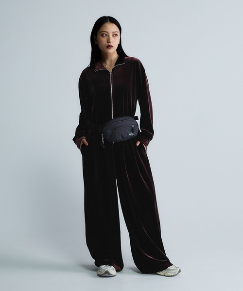 JEANASIS（ジーナシス）の「【Les Fleurs】ベロアジャンプスーツ/616799（つなぎ/オールインワン・レディース・ブラック/ブラウン・FREE）」の17枚目の写真