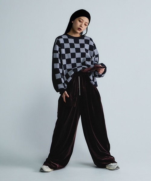 セール】【Les Fleurs】ベロアジャンプスーツ/616799（つなぎ