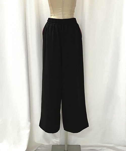 Q（キュー）の「ウエストギャザーワイドパンツ（その他パンツ・レディース・ブラック/ベージュ/アイボリー・MEDIUM）」の19枚目の写真