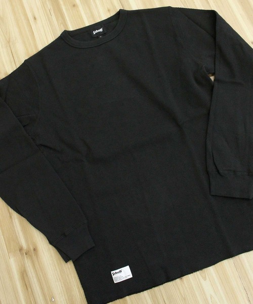 schott(ショット)の「HONEYCOMB WAFFLE T-SHIRT(Tシャツ/カットソー・メンズ・ホワイト/グレー/ブラック・M/L/XL)」の10枚目の写真