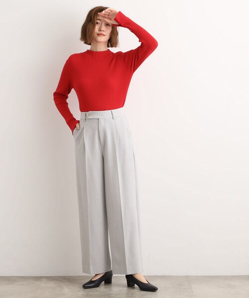 grove（グローブ）の「【あったか裏起毛】かっこよさも穿き心地も叶える、優秀スラックスパンツ（その他パンツ・レディース・ブラウン系その他3/ブラウン系その他2/チャコールグレー/グレー・03/02/05/04/01）」の7枚目の写真