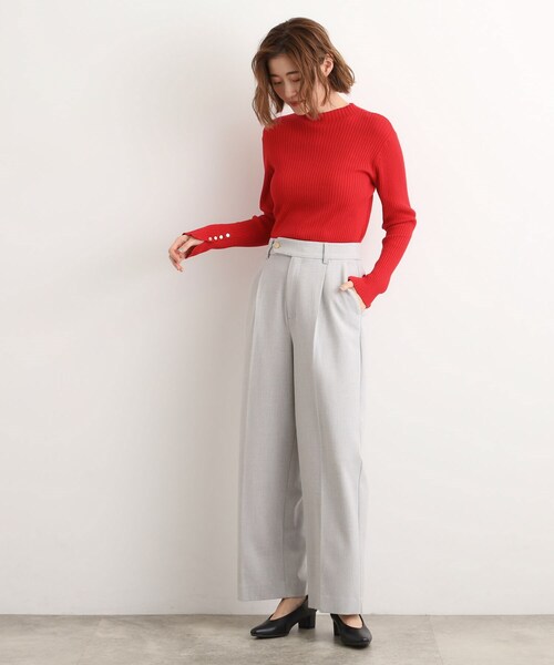 grove（グローブ）の「【あったか裏起毛】かっこよさも穿き心地も叶える、優秀スラックスパンツ（その他パンツ・レディース・ブラウン系その他3/ブラウン系その他2/チャコールグレー/グレー・03/02/05/04/01）」の8枚目の写真