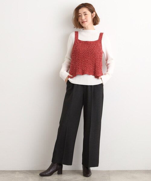 grove（グローブ）の「【あったか裏起毛】かっこよさも穿き心地も叶える、優秀スラックスパンツ（その他パンツ・レディース・ブラウン系その他3/ブラウン系その他2/チャコールグレー/グレー・03/02/05/04/01）」の12枚目の写真