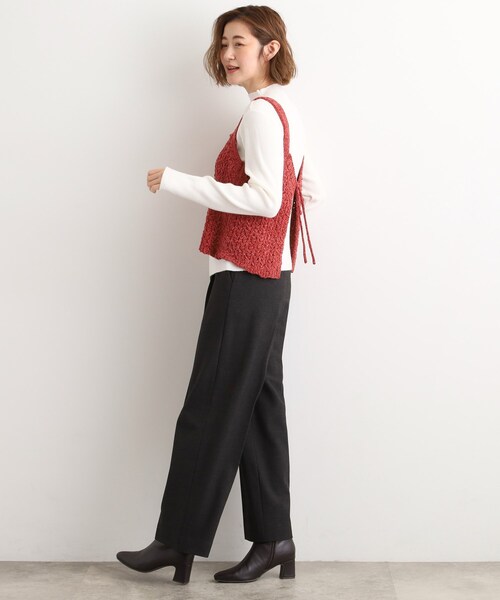 grove（グローブ）の「【あったか裏起毛】かっこよさも穿き心地も叶える、優秀スラックスパンツ（その他パンツ・レディース・ブラウン系その他3/ブラウン系その他2/チャコールグレー/グレー・03/02/05/04/01）」の13枚目の写真