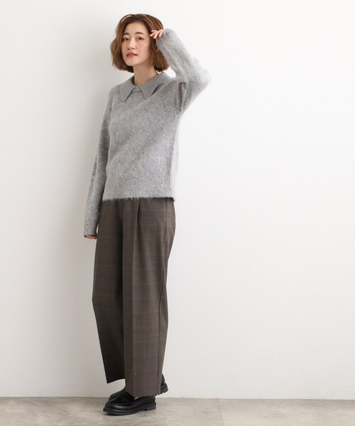 grove（グローブ）の「【あったか裏起毛】かっこよさも穿き心地も叶える、優秀スラックスパンツ（その他パンツ・レディース・ブラウン系その他3/ブラウン系その他2/チャコールグレー/グレー・03/02/05/04/01）」の17枚目の写真