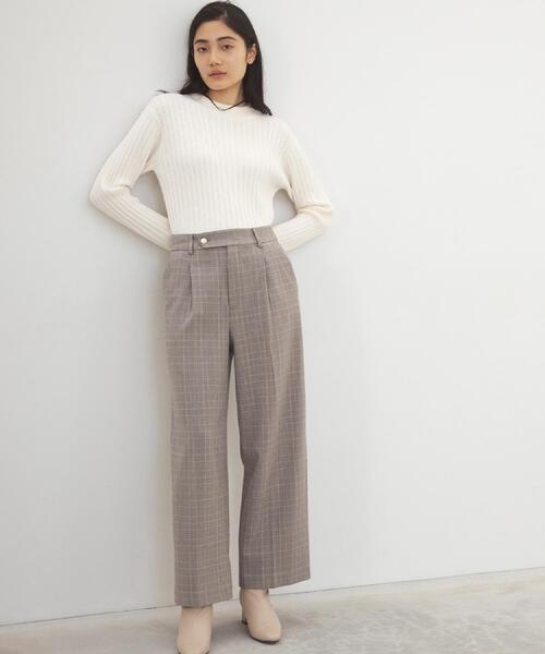 grove（グローブ）の「【あったか裏起毛】かっこよさも穿き心地も叶える、優秀スラックスパンツ（その他パンツ・レディース・ブラウン系その他3/ブラウン系その他2/チャコールグレー/グレー・03/02/05/04/01）」の19枚目の写真