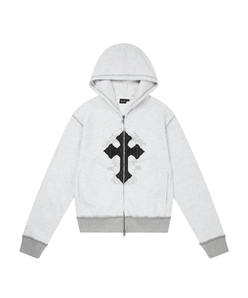 AAKAM(アーカム)の「AKM CROS2 Zip-Up Hoodie (Gray)(パーカー・レディース・その他・1/2)」の1枚目の写真