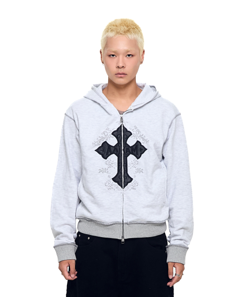 AAKAM(アーカム)の「AKM CROS2 Zip-Up Hoodie (Gray)(パーカー・レディース・その他・1/2)」の7枚目の写真