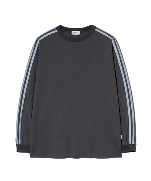 ESCAPEFROM(エスケープフロム)の「エッセンシャルトラックロングスリーブチャコール(Tシャツ/カットソー・レディース・その他・MEDIUM/LARGE)」の1枚目の写真