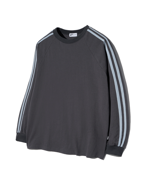 ESCAPEFROM(エスケープフロム)の「エッセンシャルトラックロングスリーブチャコール(Tシャツ/カットソー・レディース・その他・MEDIUM/LARGE)」の2枚目の写真