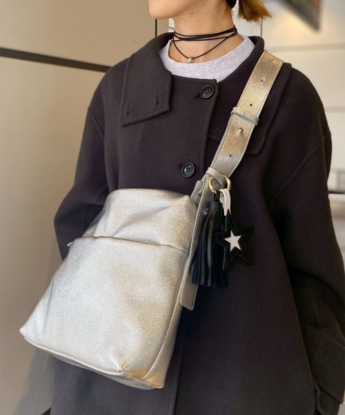 Scrap Book（スクラップブック）の「【Scrap Book】2way ショルダーバッグ（ショルダーバッグ・レディース・ブラック/グレー/シルバー・FREE）」の3枚目の写真