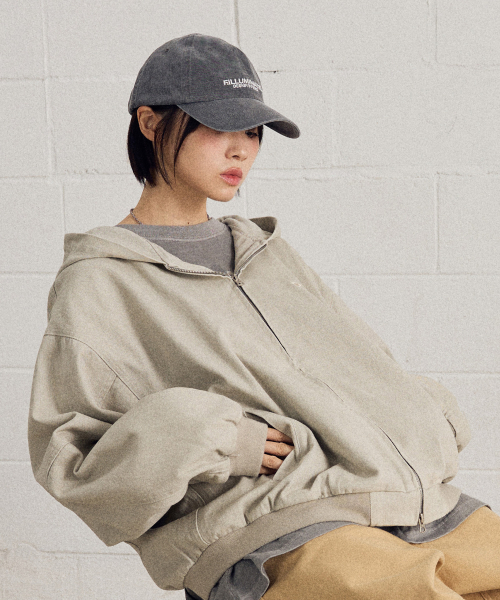 F.ILLUMINATE(フィルミネイト)の「ウォッシュドアクティブフードジャケット-グレー(パーカー・レディース・その他・LARGE/SMALL/MEDIUM)」の2枚目の写真