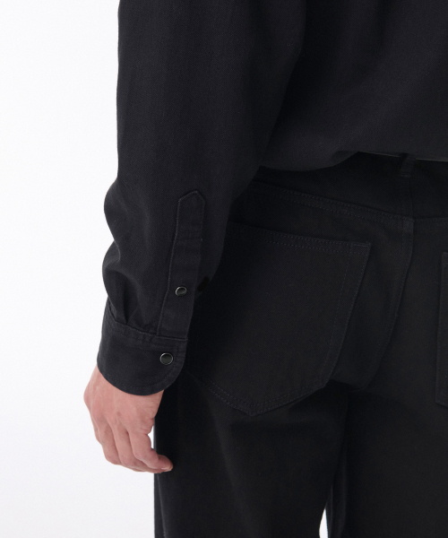MUSINSA STANDARD（ムシンサスタンダード）の「デニムウエスタンシャツ[ブラック]（シャツ/ブラウス・メンズ・その他・SMALL/MEDIUM/LARGE/X-LARGE/XX-LARGE）」の6枚目の写真